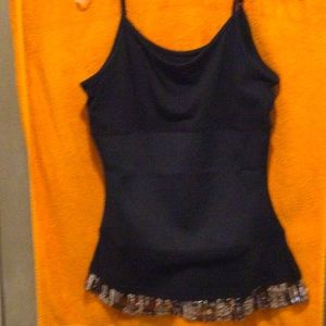 Fancy  glitter black camisole